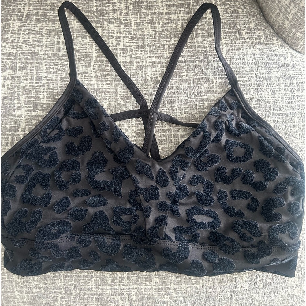 Balance Athletica black leopard sports bra